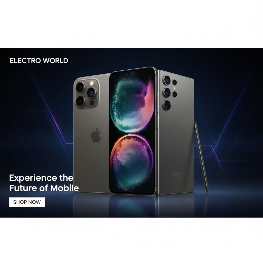 iPhone 15 Pro Max and Samsung Galaxy S24 Ultra — latest flagship smartphones